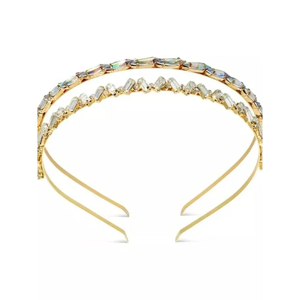 I.N.C. International Concepts set. Features 2-Pc. Gold-Tone Crystal Headband